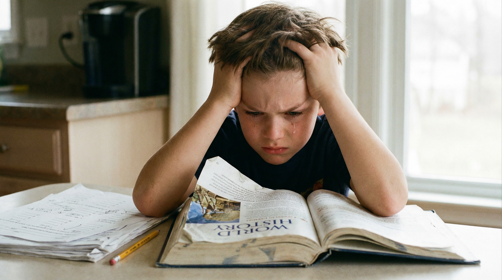 Criança com dificuldade